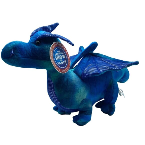 Vtg Ringling Bros Barnum & Bailey Circus Dragon Stuffed Animal Plush Toy 16” NEW - Picture 1 of 12